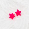 Kolczyki wkręty gwiazdki różowe BA947
