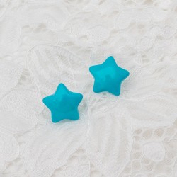Kolczyki wkręty gwiazdy niebieskie BA939