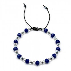 Niebieska bransoletka z kryształkami BA3851